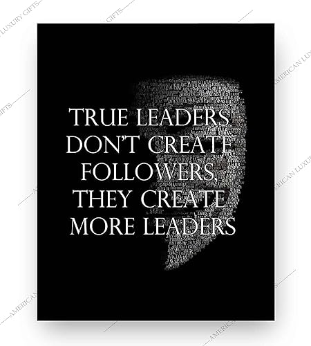 Miniatura 6 de Leadership Motivational Quotes Wall Art - 'True Leaders Don't Create Followers' - Inspirational Poster Print for Home, Office, Dorm & Gym Decor,