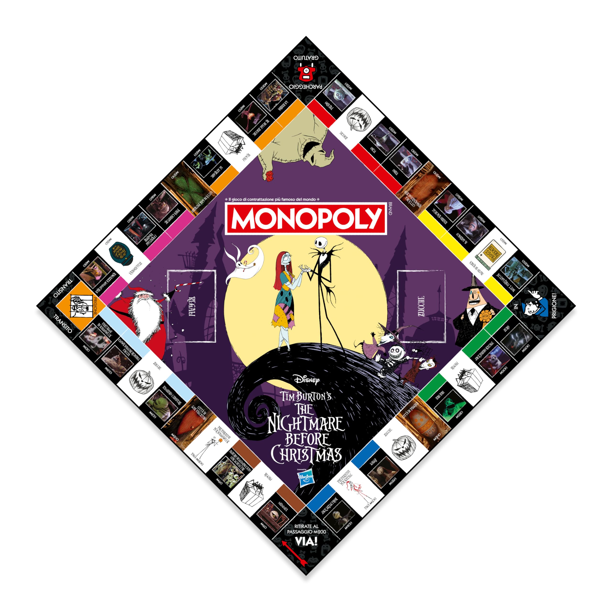 Winning Moves Monopoly - La Notte Before Christmas: Giochi da Tavolo per 2-6 Giocatori, Età 8+