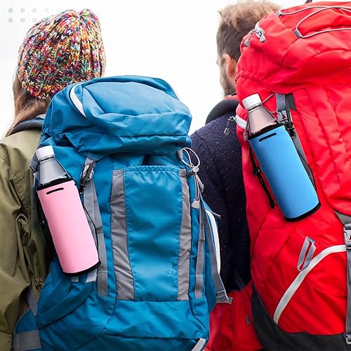 Miniatura 5 de Baderke 10 fundas antideslizantes para botellas de agua, aislantes antideslizantes, fundas para latas de botellas de bebidas de 16 17 onzas