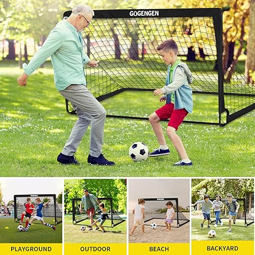 Miniatura 3 de Soccer Goal, 2 of 6x4 Soccer Goals for Backyard with Soccer Net, Soccer Ball, Target, Cones, Soccer Training Equipment for Toddler Kids Youth
