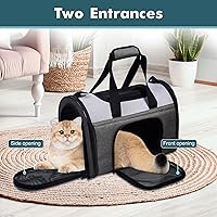 Vista 5 de JESPET Transportín Suave para Mascotas para Perros Pequeños, Gatos, Cachorros, Transportadores de Gatos Aprobados por Aerolíneas, Transportador