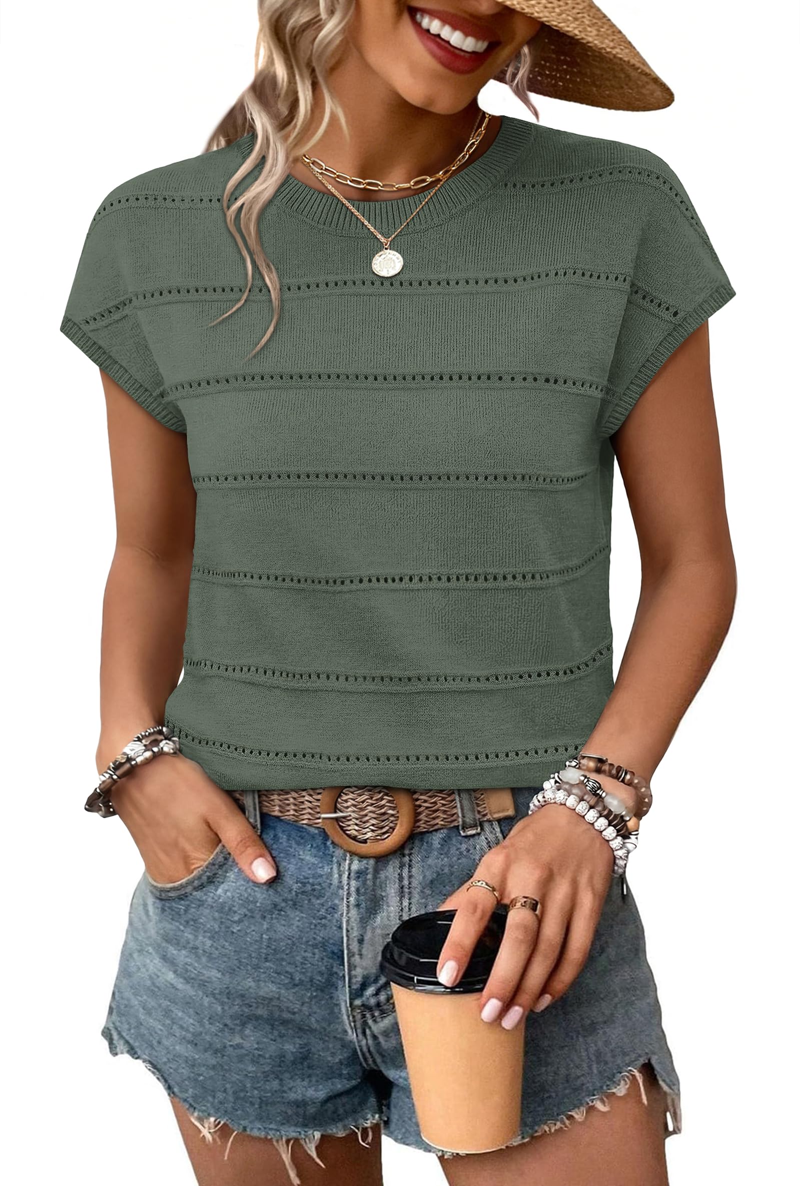 wiholl Womens Lightweight Sweater Spring Summer Outfits Cap Sleeve Hollow Out Knit Fashion Clothing Resort Wear 2026-picture-49