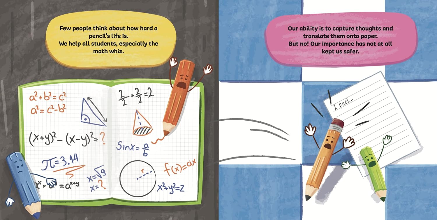Pencils on Strike: A Funny, Rhyming, Read Aloud Kid's Book For Preschool, Kindergarten, 1st grade, 2nd grade, 3rd grade, 4th grade, or Early Readers