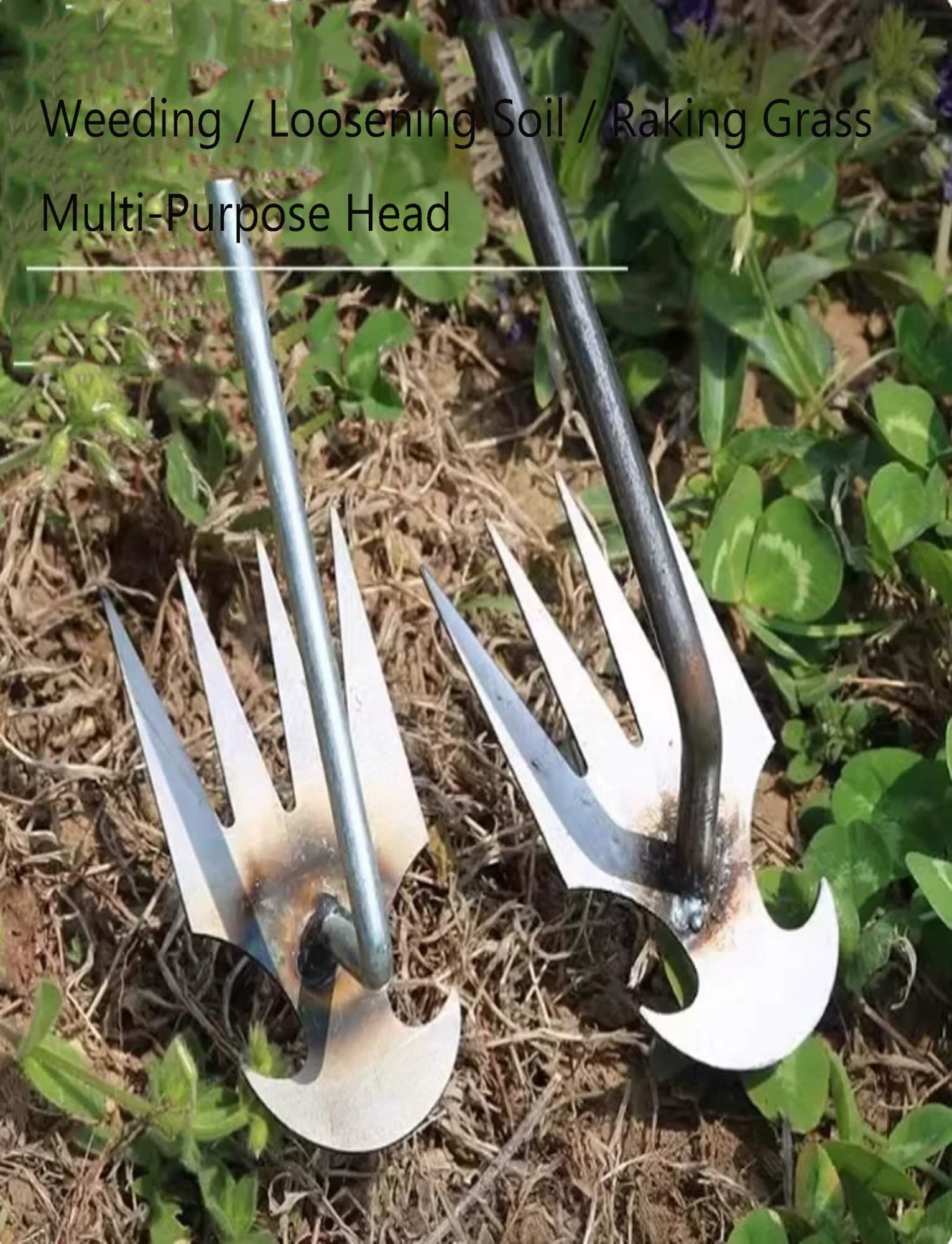 Weed Pulling Tool, sarchiatore manuale con manico, artefatto da giardino, per prato e giardino