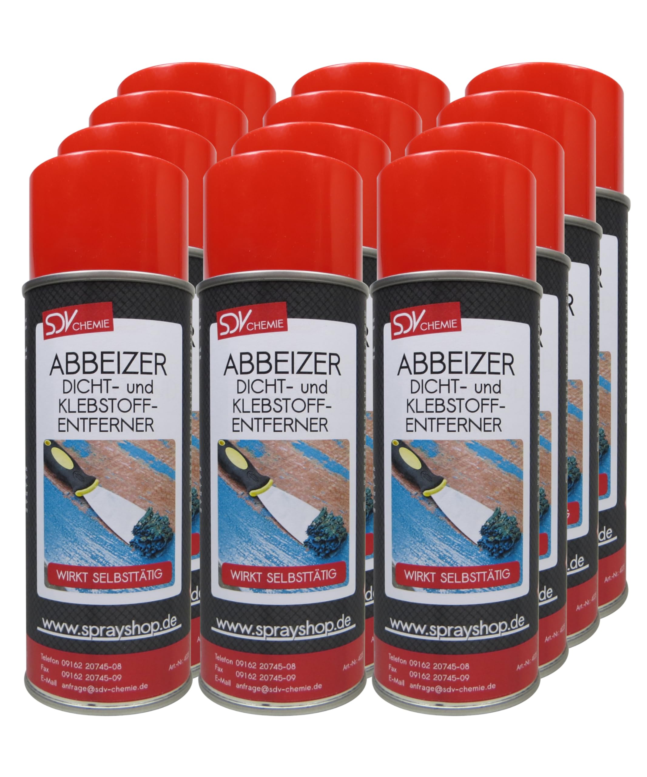 SDV Chemie Abbeizer Spray 12x 400ml Lackentferner