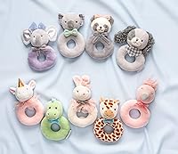 Vista 4 de Stephen Joseph, Sonajero de peluche suave para bebé, panda