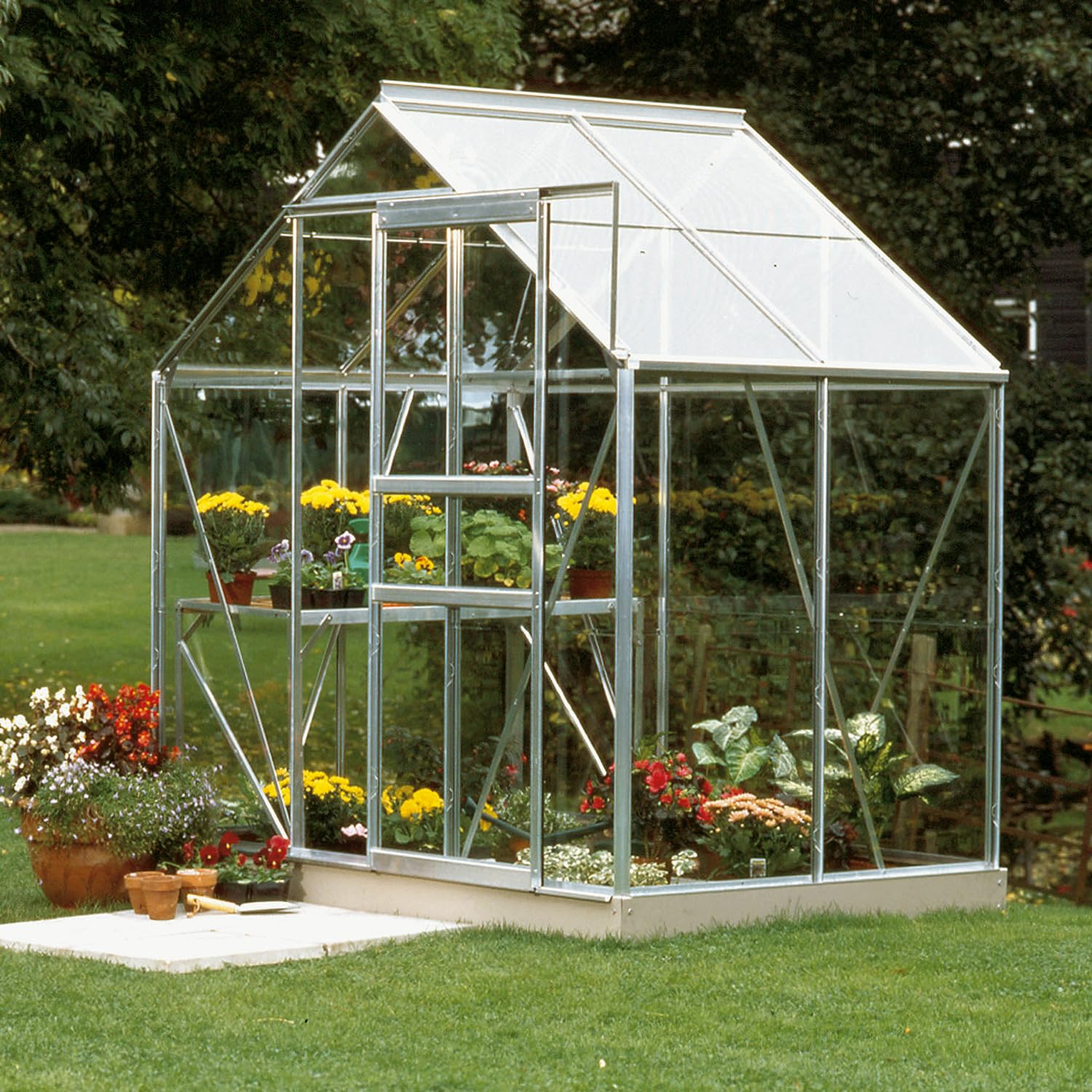 Gewächshaus Venus 2500",Aluminium eloxiert,2,5 m²,3 mm ESG
