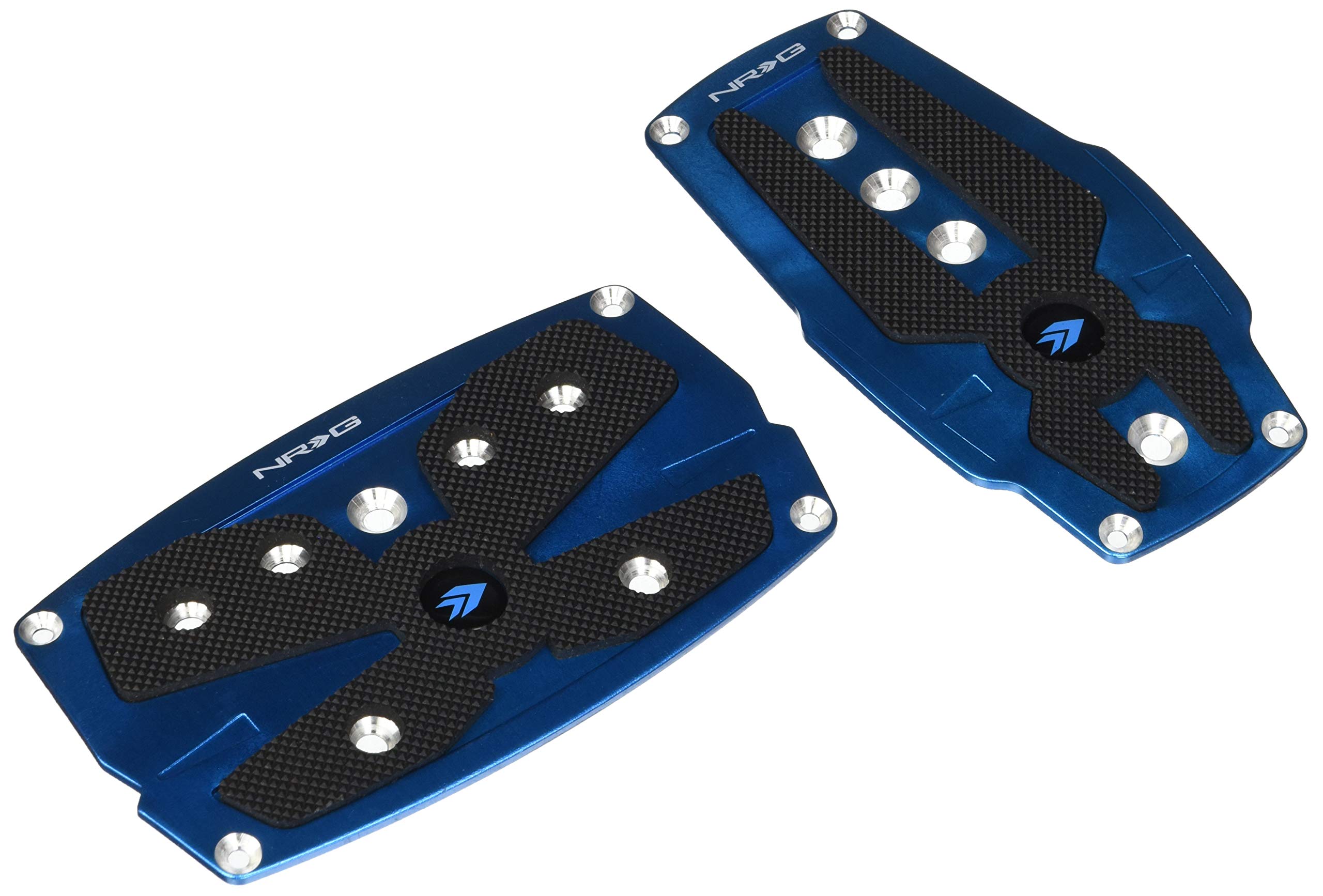 NRG InnovationsBrushed Aluminum Sport Pedal with Rubber Inserts AT Blue PDL-250BL