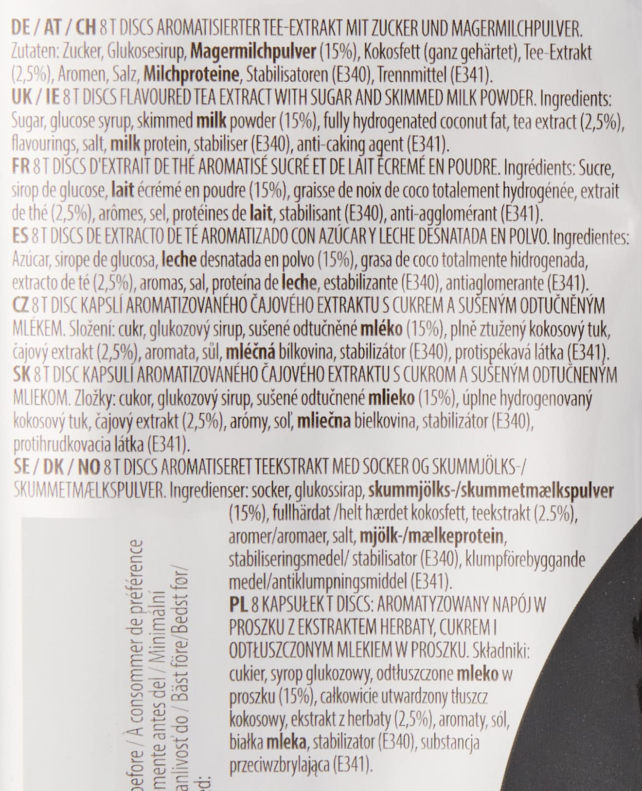Tassimo Kapseln Coffee Shop Selection Chai Latte, 5 x 8 Pads, 40 Teekapseln
