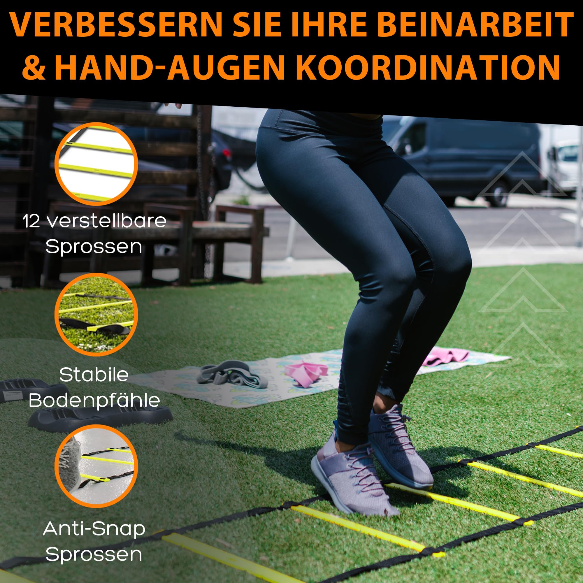 Cinesini per Allenamento Calcio con Accessori Calcio, Scaletta Allenamento Calcio con Coni Allenamento, Kit Calcio Ostacoli Kit Allenamento Calcio Accessori