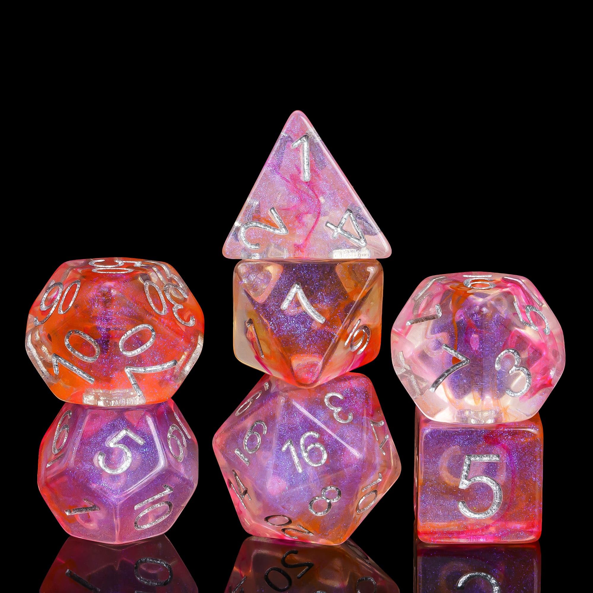 7-Die Polyhedral Dice Set wi