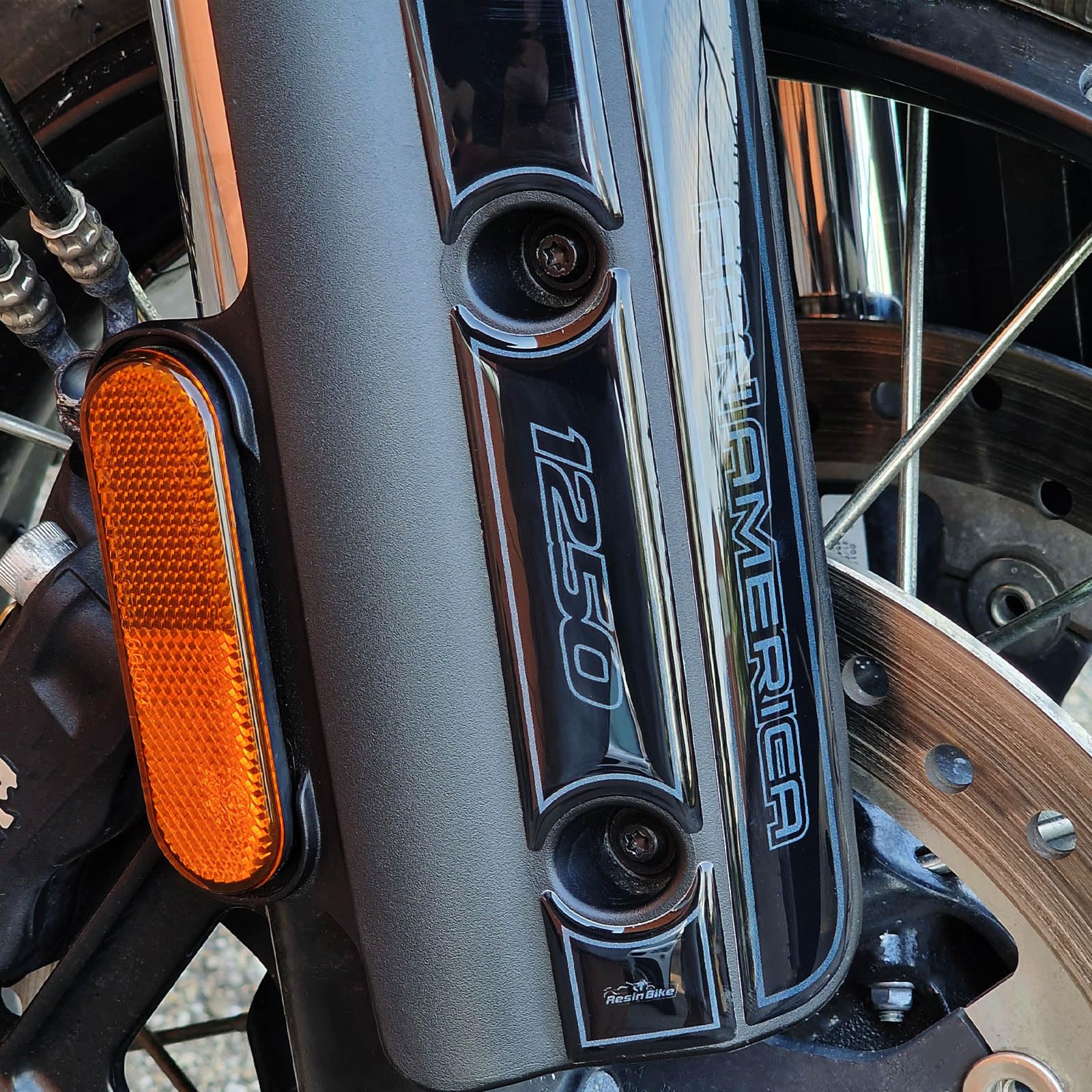 Resin Bike Aufkleber für Motorrad Kompatibel mit Harley Davidson Pan America 1250 2020-2026. Kotflügel vor Stößen und Kratzern. Aufklebersatz 3D-Harzklebstoff - Stickers Made in Italy
