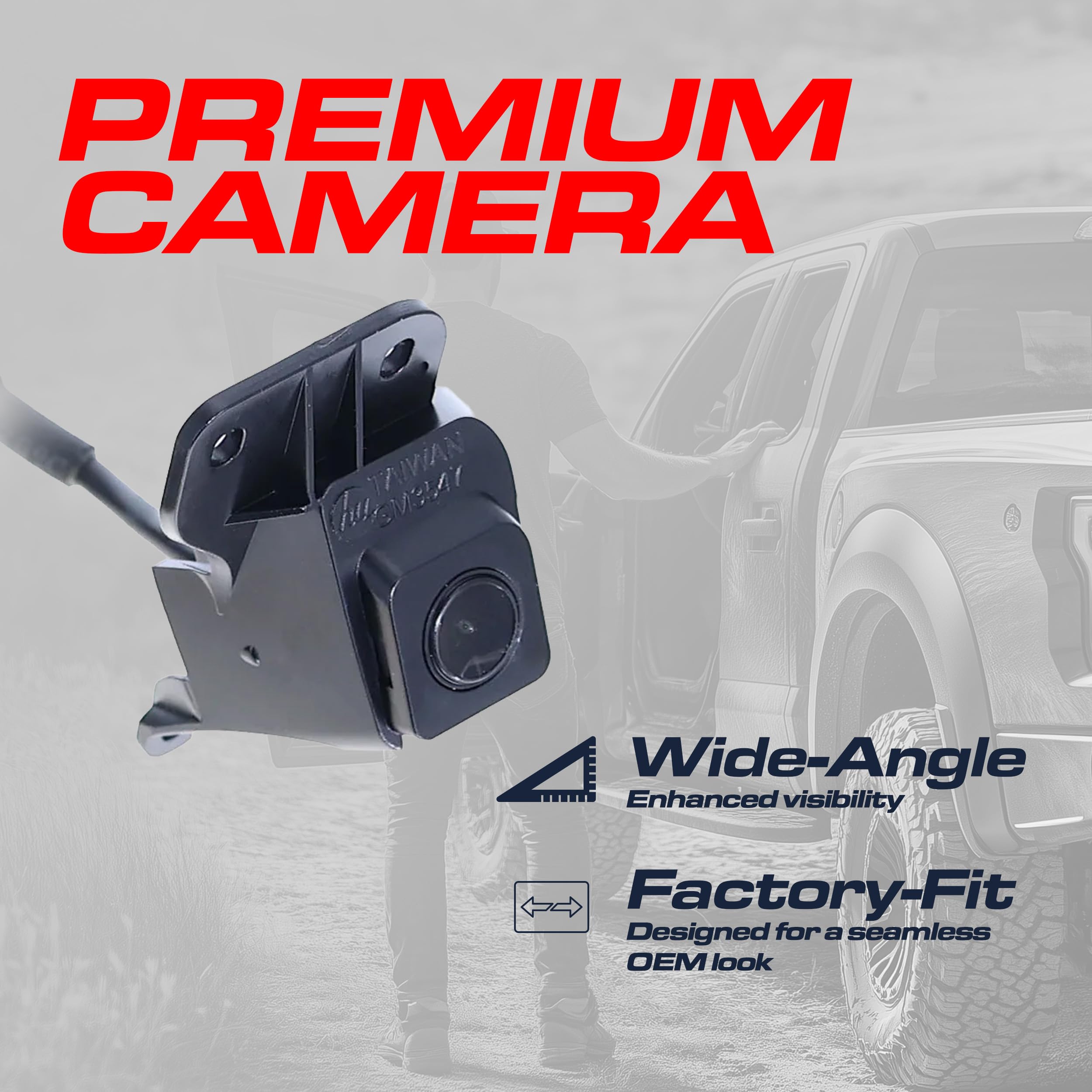 Rear Backup Camera For Chevy Silverado & GMC Sierra – Direct Fit, 84079952 Replacement, 4000 Lumens