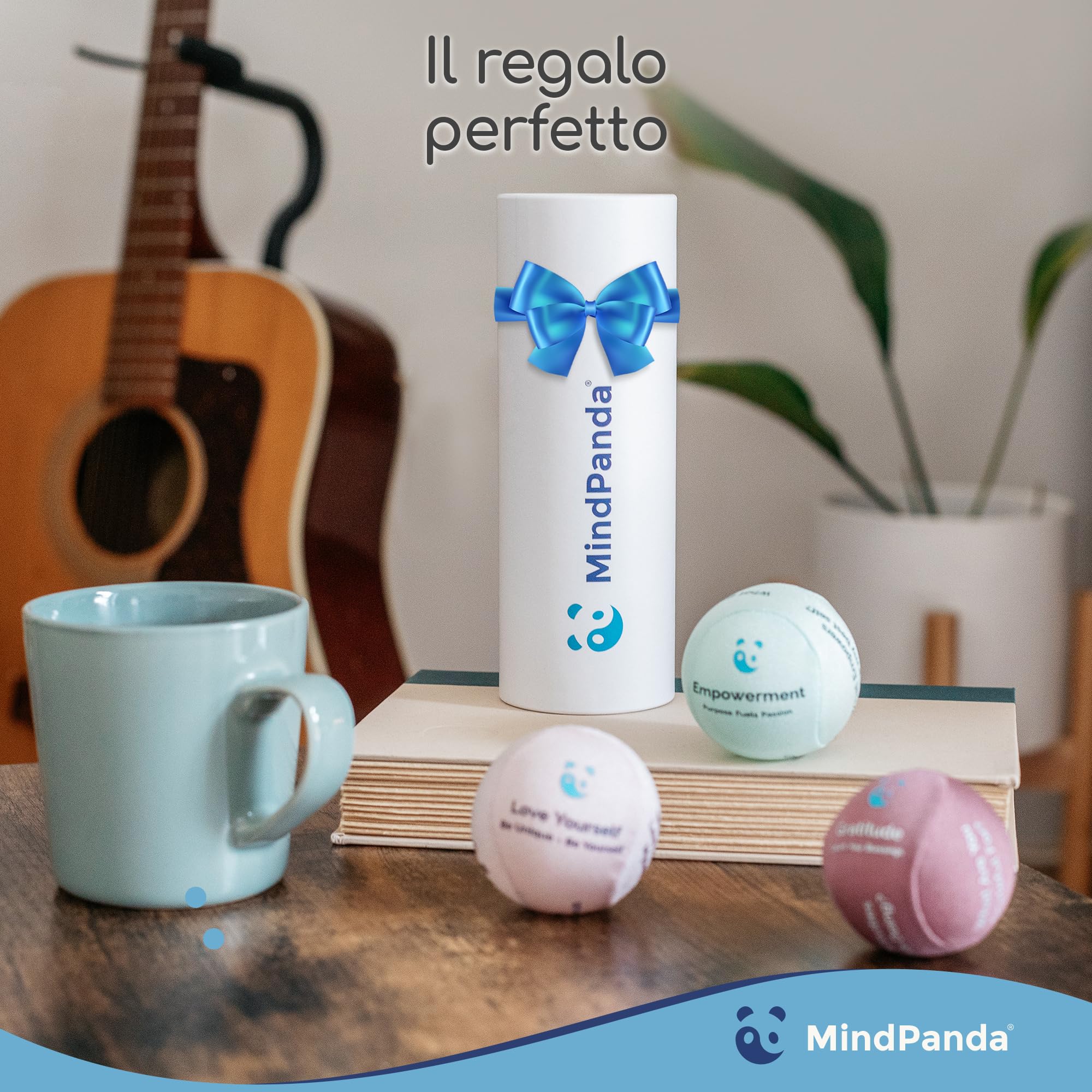 Palline Antistress MindPanda per Adulti - Multi-Densità per Riabilitazione Mano e Rafforzamento della Presa - Sollievo da Stress e Ansia - Gel Morbido, Medio, Duro