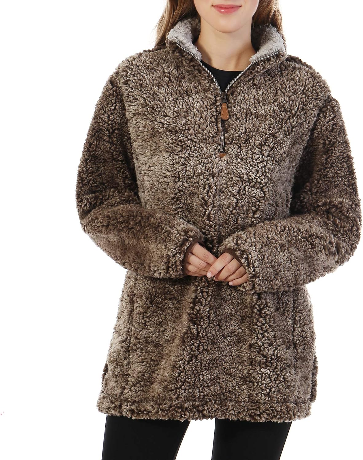 Pullover fuzzy jacket Clearance