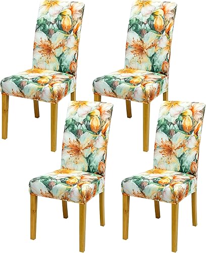 Miniatura 23 de Fundas para sillas de comedor, juego de 2 fundas para sillas de comedor o cocina, lavables, protectoras, para sillas Parsons, para el hogar