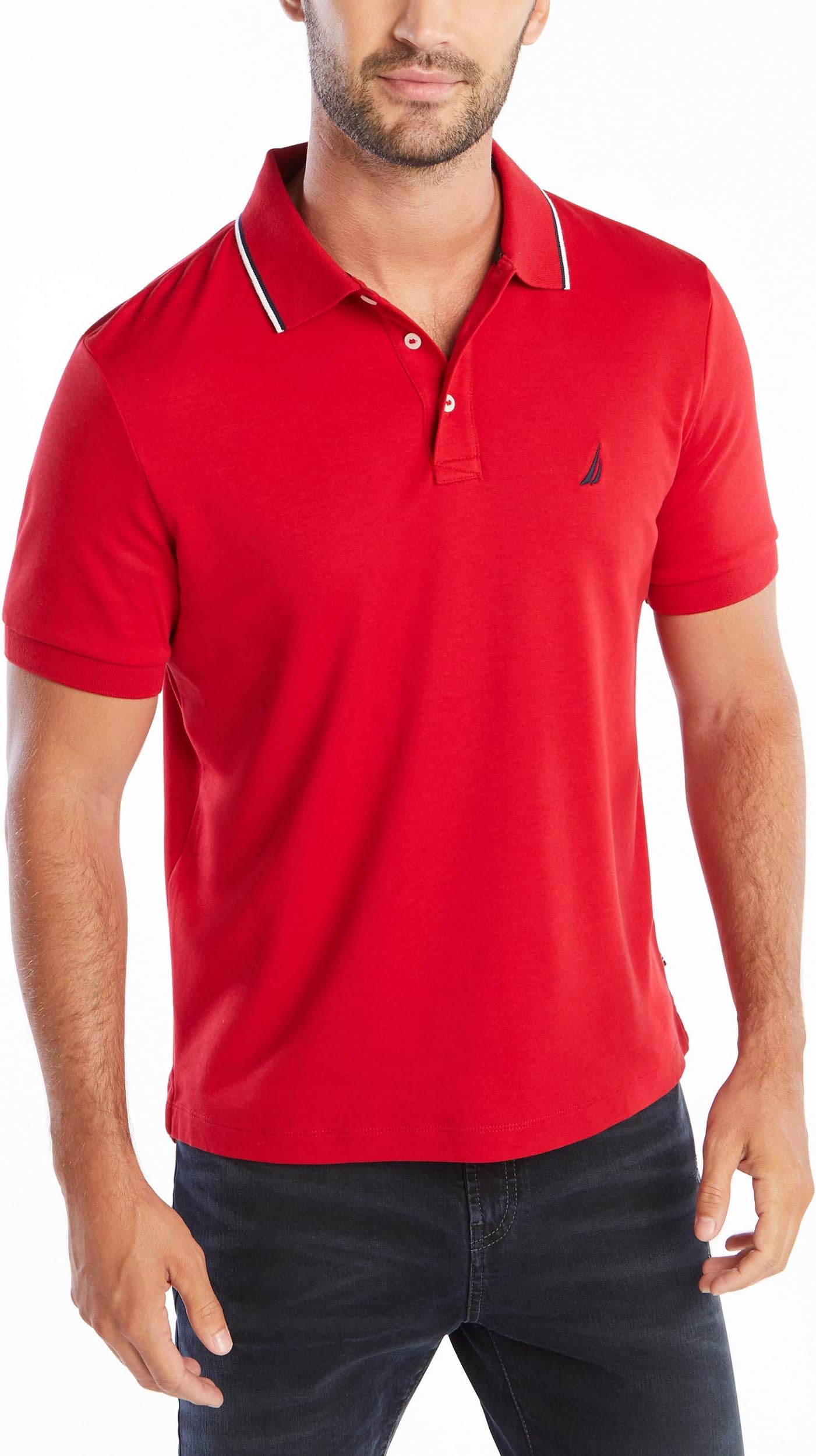 Men's Classic Fit Short Sleeve Solid Soft Cotton Polo Shirt