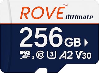 ROVE Ultimate Micro SD Card microSDXC 256GB Memory Card with USB 3.2 Type C Card Reader 170MB/s C10, U3, V30, 4K, A2 for Dash Cam, Android Smart Phones, Tablets, Games