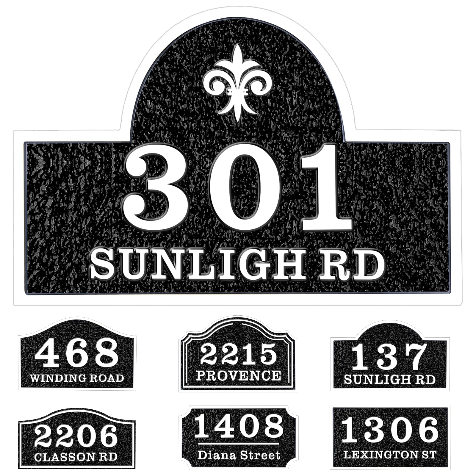 Snapklik.com : Personalized Cast House Address Plaque - Custom Number ...