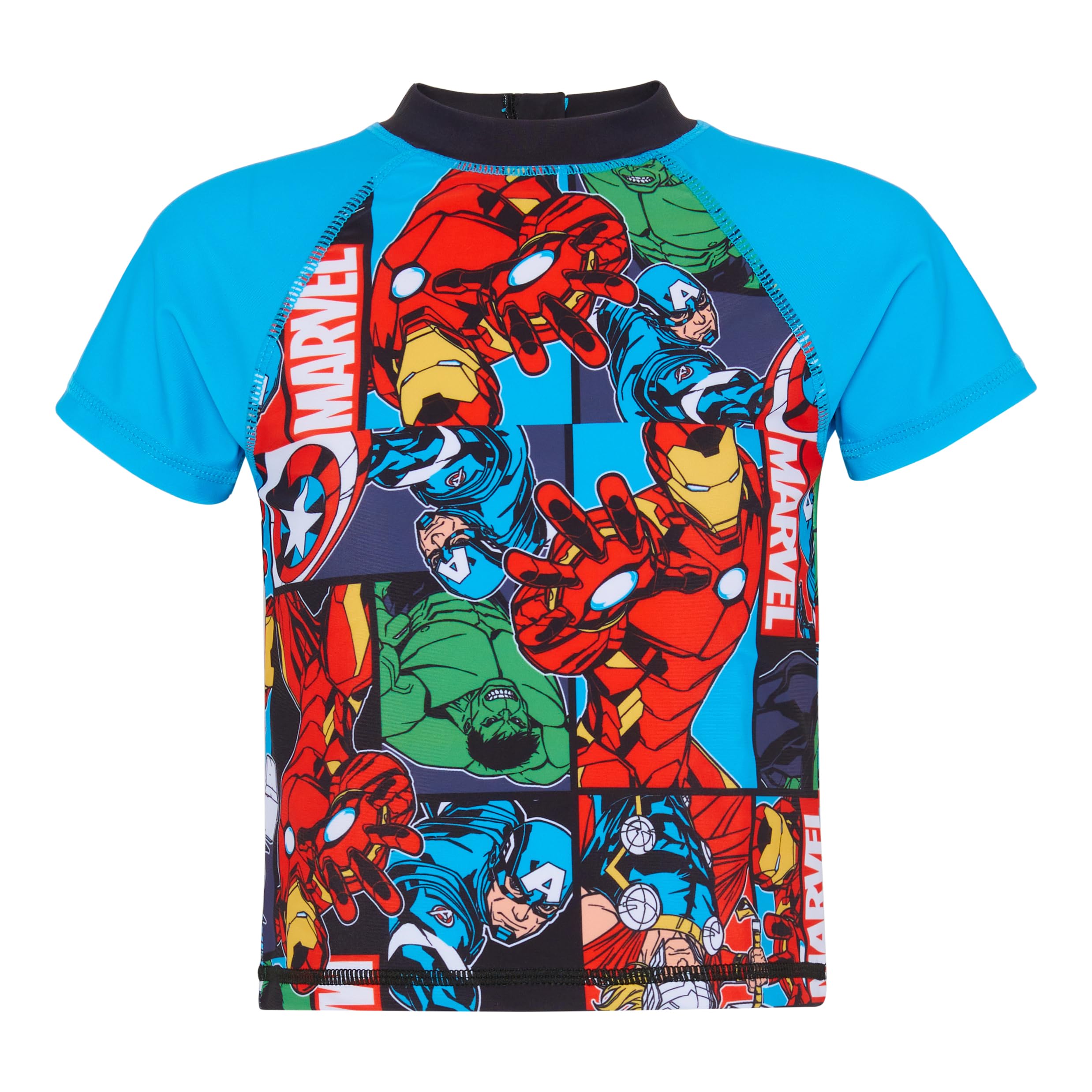 Garçons Avengers Maillot de Bain Deux Pièces - Hulk, Iron Man, Captain America, Thor