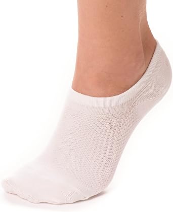 Bam&bu Premium Bamboo Viscose No Show Socks, Non-Slip Heel Grip, Breathable Low Cut Ankle Socks for Sneakers and Booties