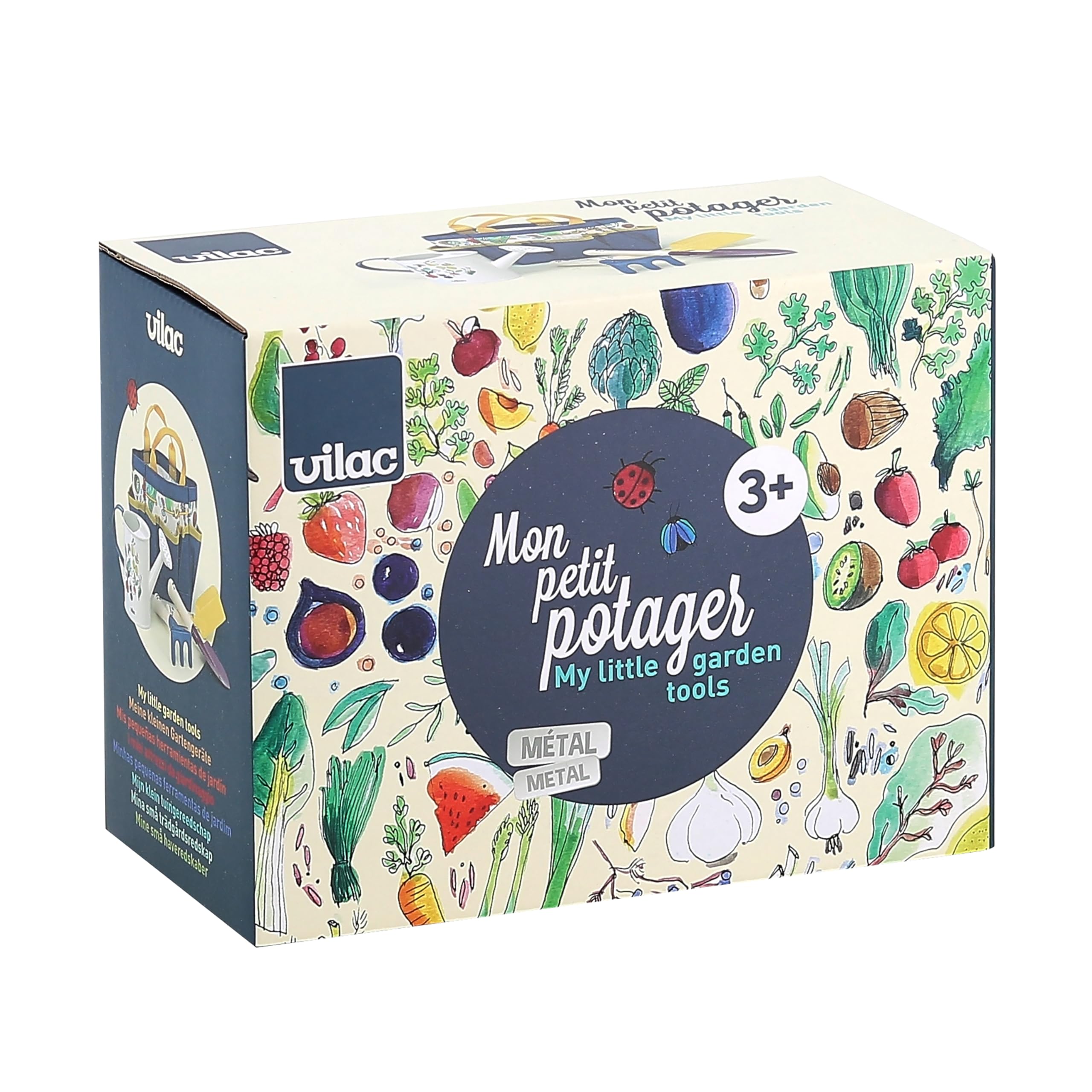 Vilac - Set de Jardinage Mon Petit Potager 5 Pièces - Enfants 3 Ans+