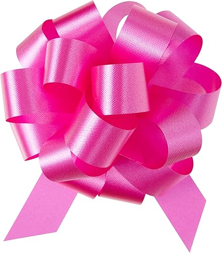 Berwick Offray The Perfect - Cinta para tirar de lazo, tamaño acabado de 4 pulgadas con 18 bucles, verde esmeralda, 50 piezas