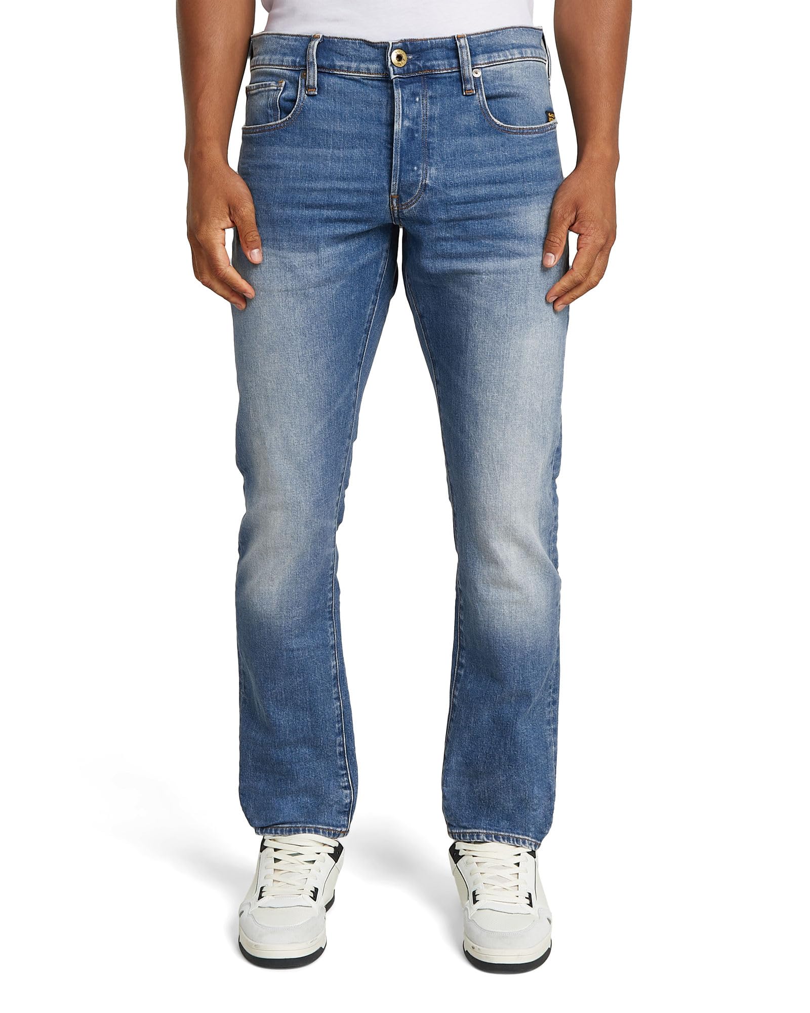 G-STAR Men's 3301 Regular Tapered Jeans, Blue (worn in azure 51003-B631-A795), 36W / 36L