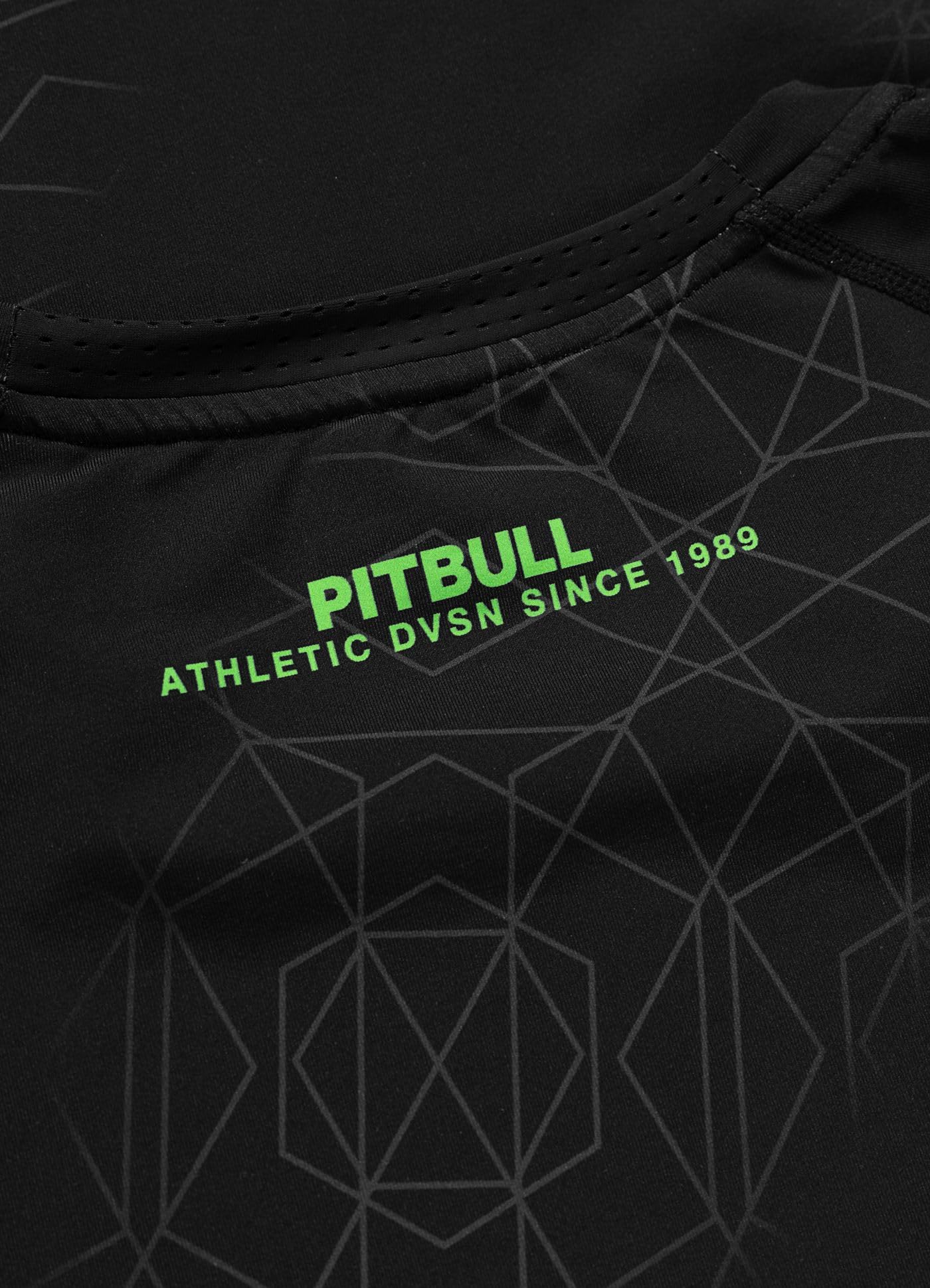 PITBULL - T-Shirt Rashguard Homme Manches Longues Ray, T Shirt Sport | Rash Guard Séchage Rapide, Tshirt Fonctionnel Élastique, Rafraichissant Chemise, Sport Chemise, Longsleeve