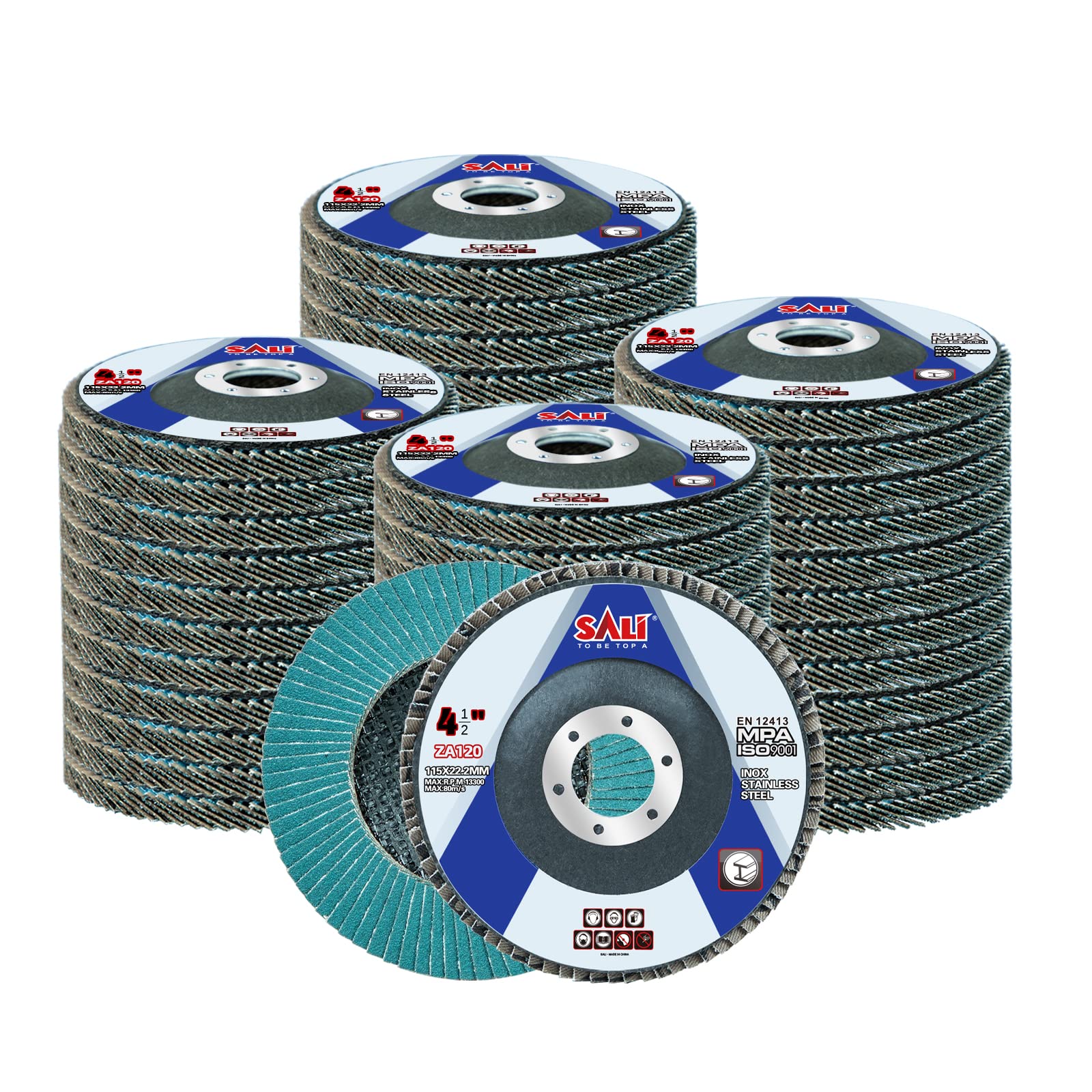 SALI Zirconia Flap Discs - 10 Pack 40 Grit -21