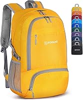 Vista 25 de ZOMAKE Mochila plegable ligera 30L, mochilas plegables para senderismo, mochila plegable compacta resistente al agua para viajes