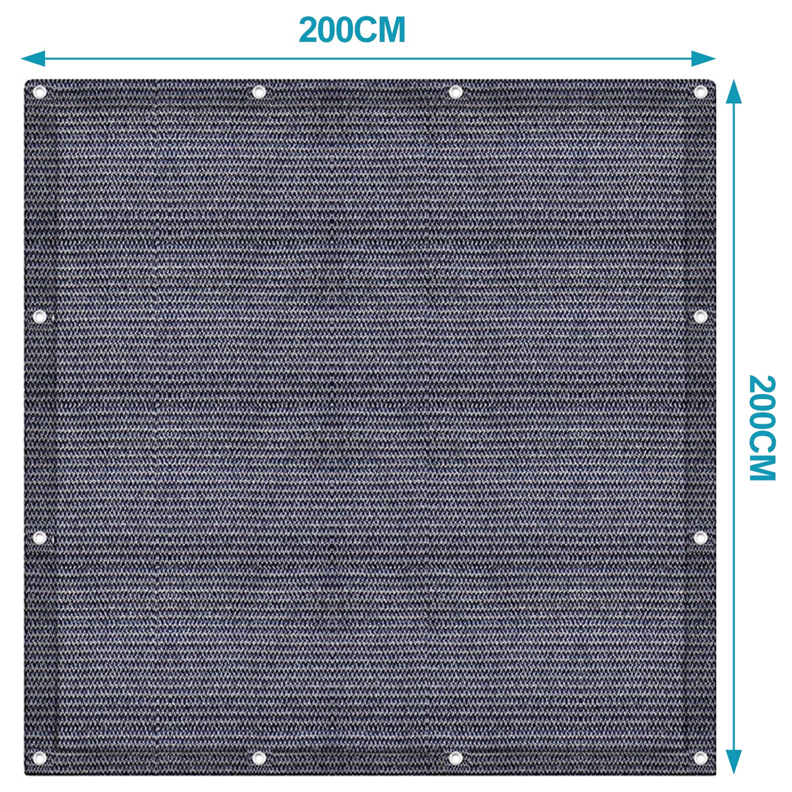 Tapis de camping pour auvent, tapis d'extérieur antidérapant et imperméable, avec 12 trous, 13 piquets et sac de transport, plusieurs tailles disponibles