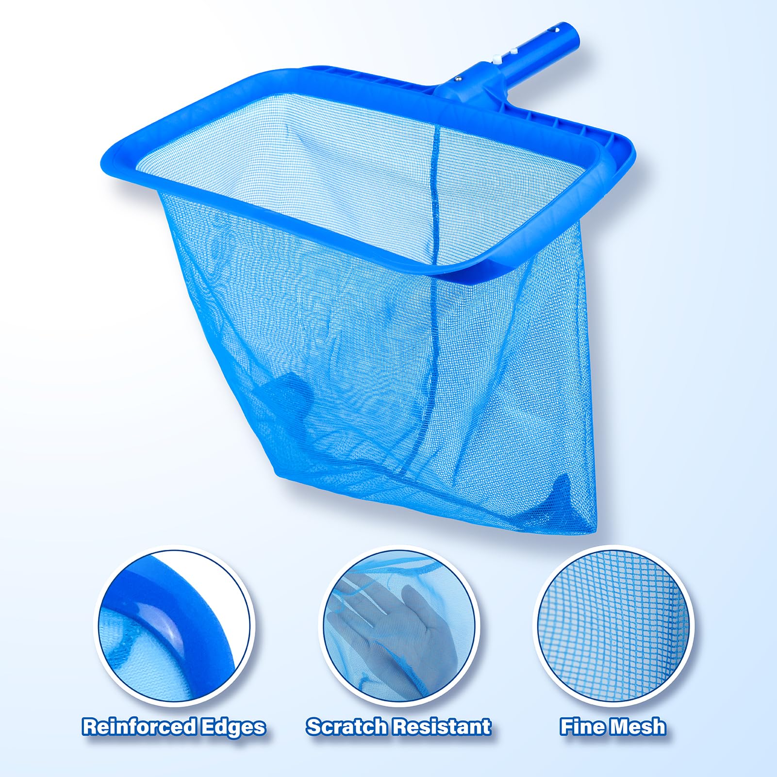 VABNEER Épuisettes de Surface pour Piscine, ramassage des Feuilles de Surface, Filet de Nettoyage pour Piscine Bassins Aquariu Thermales Fontaine