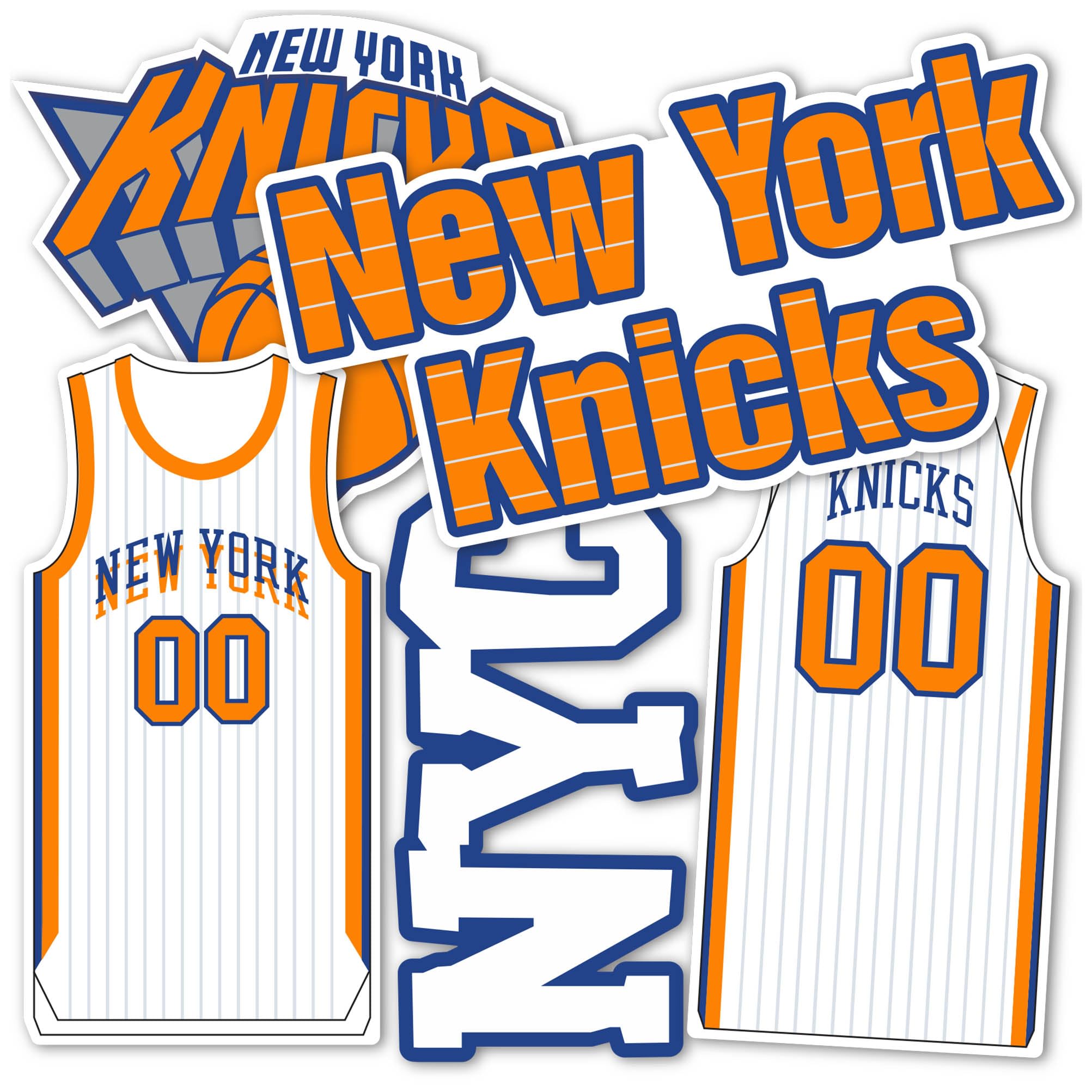Sticker New York Knicks imperméable en vinyle pour éviter les décollements sur gourde