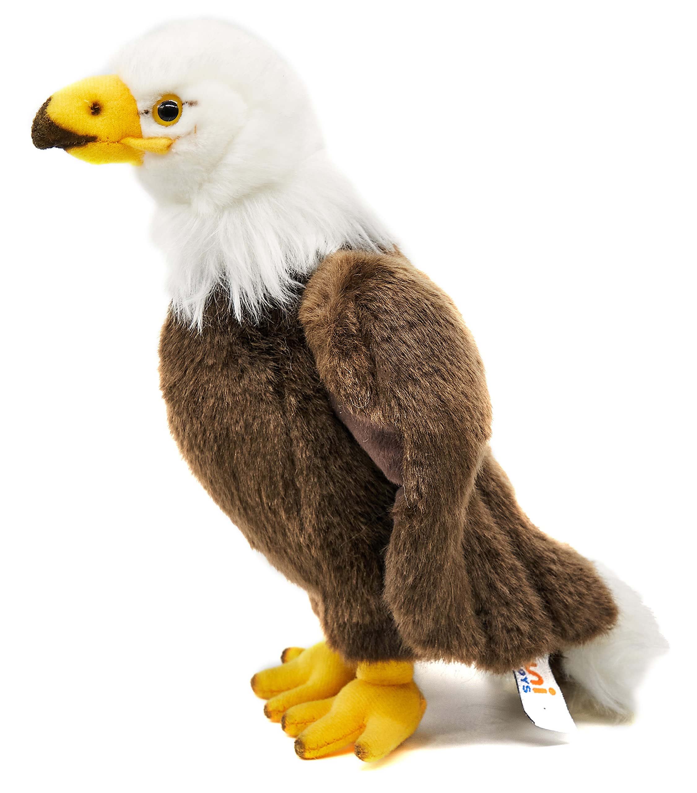 Uni-Toys - Aquila calva – 24 cm (altezza) – aquila di peluche, uccello – peluche