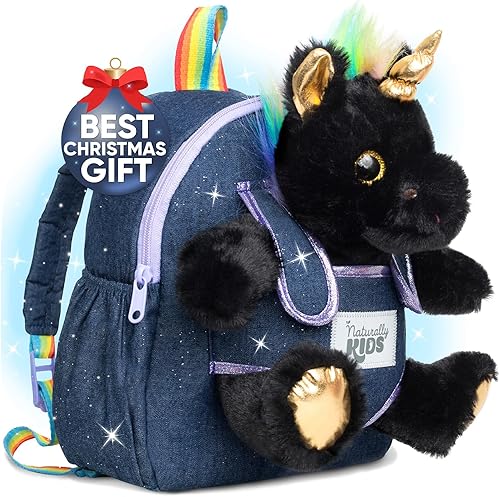 Miniatura 40 de Naturally KIDS - Juguetes de unicornio para niños y niñas de 2 a 3 años, regalos de cumpleaños, mochila de unicornio para niños pequeños 03 Unicornio