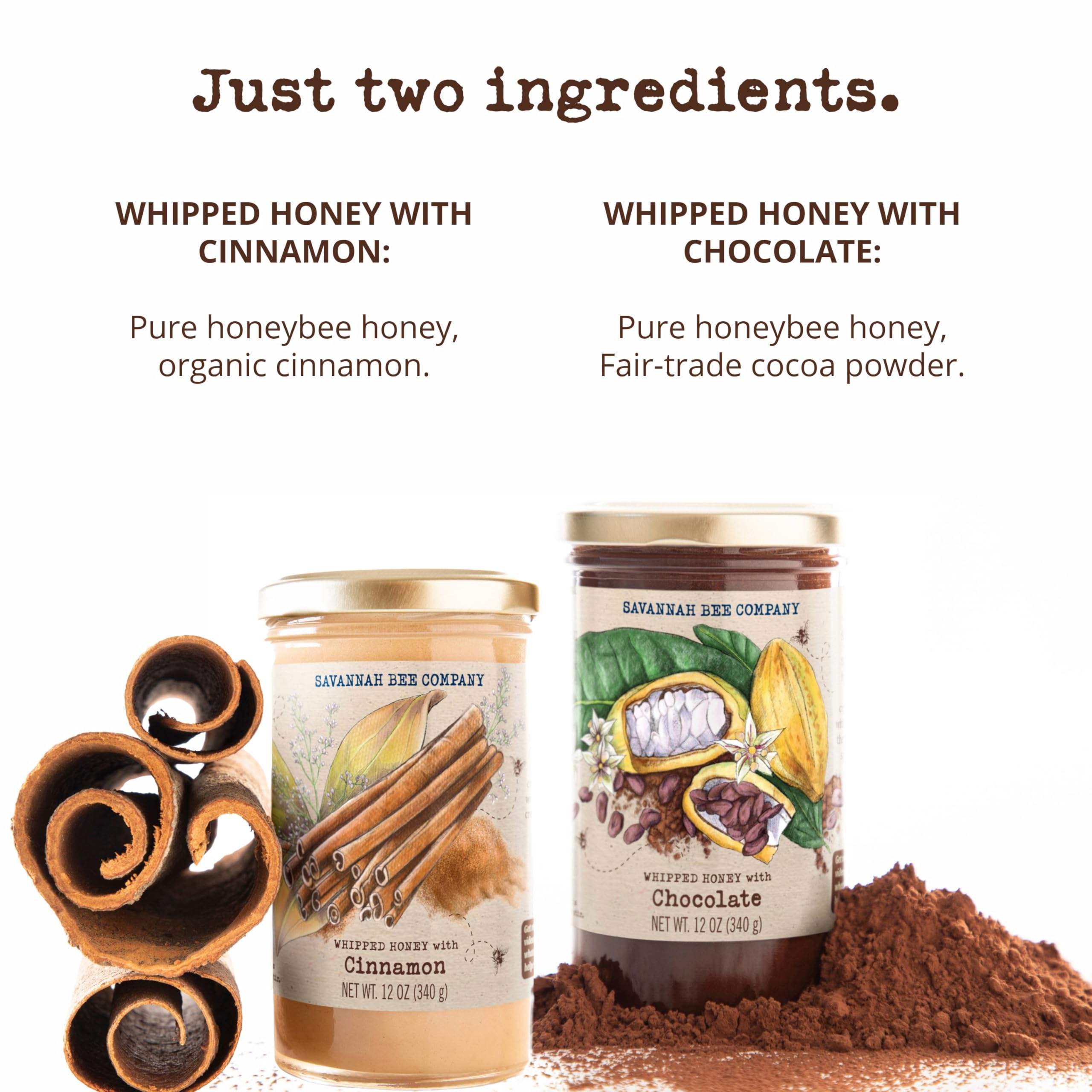 Amazon.com : Savannah Bee Cinnamon and Chocolate Whipped Honey