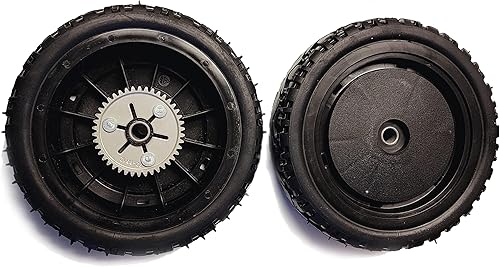 Paquete de 2 ruedas originales Toro OEM de 140-1295 (sustituye a 98-7135 107-3709) para cortacéspedes Super Recycler de 21 pulgadas 21382 21383