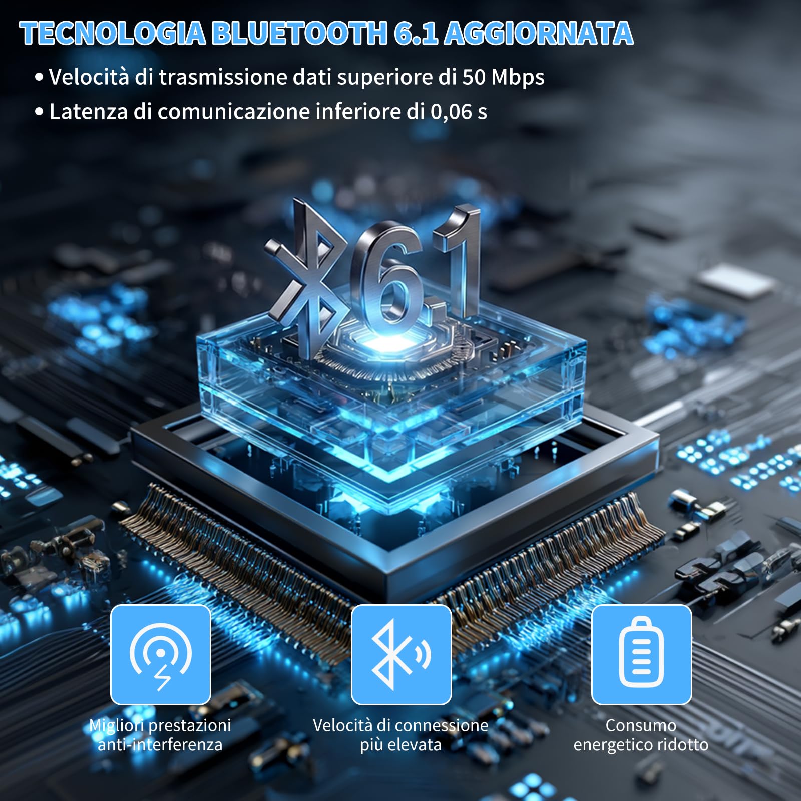 RAYGARD Cuffie Traduzione Simultanea, 2026 5 in 1 AI Cuffiette Traduttore Istantaneo Vocale con 154 Lingue e APP, Bluetooth 6.1 80H Auricolari Traduzione Tempo Reale per Viaggi Riunioni Studio, Nero