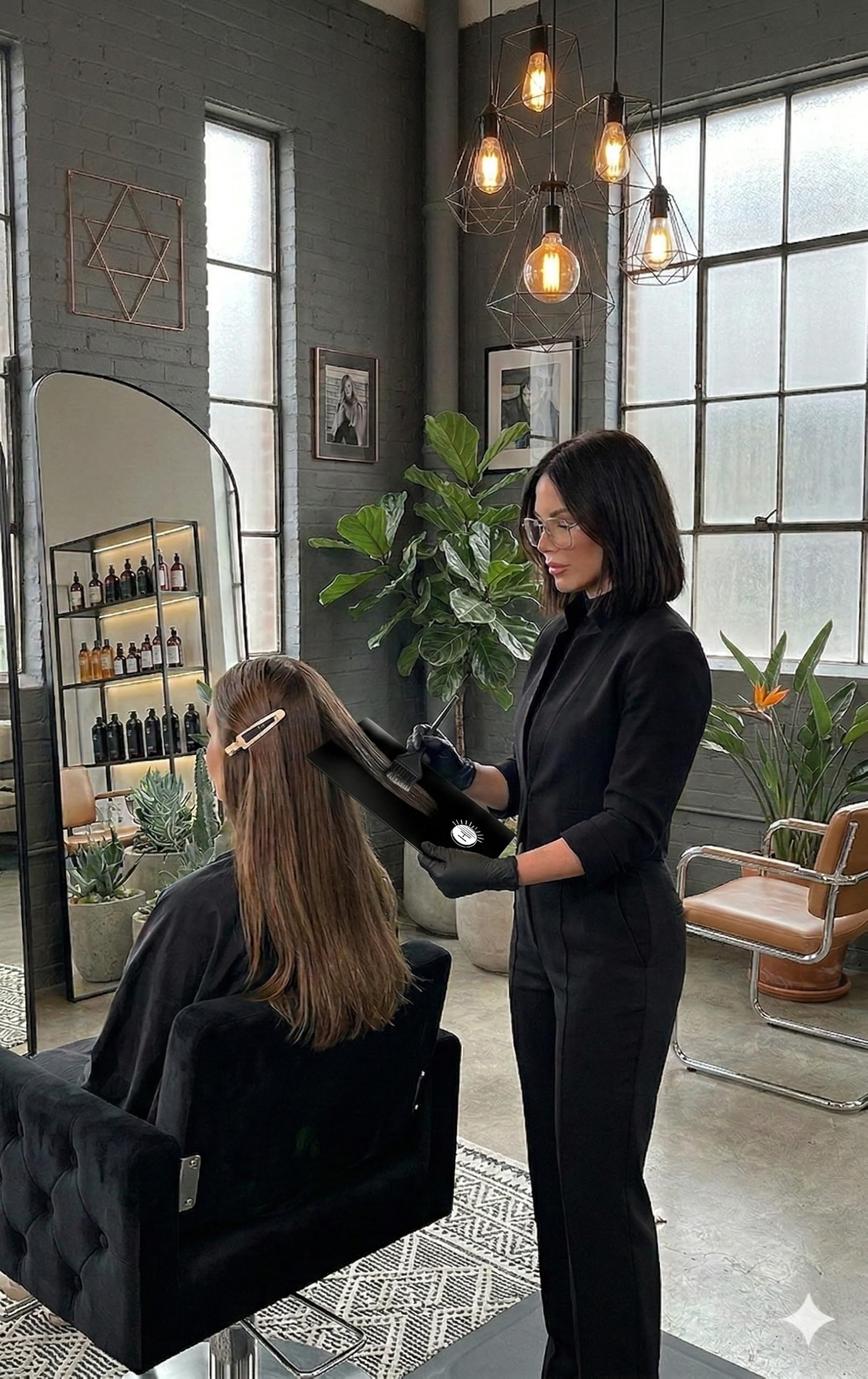 Balayage/tablero de resaltado de 5 x 11 pulgadas (negro básico)