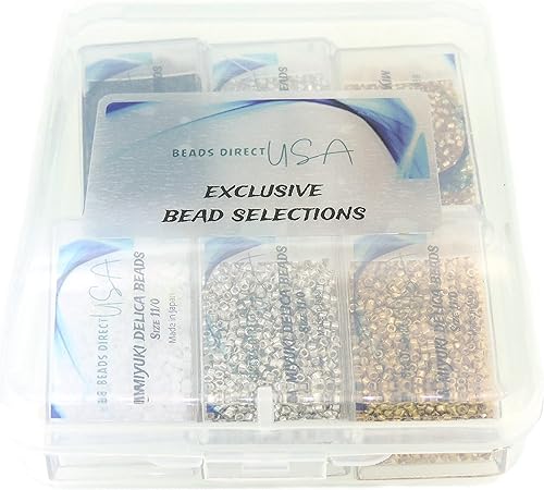Miniatura 7 de Juego de 6 colores – 2.12 oz – Miyuki Delica cuentas de vidrio tamaño 11/0 – Colección de colores esenciales, DB010, DB035, DB041, DB042, DB200,