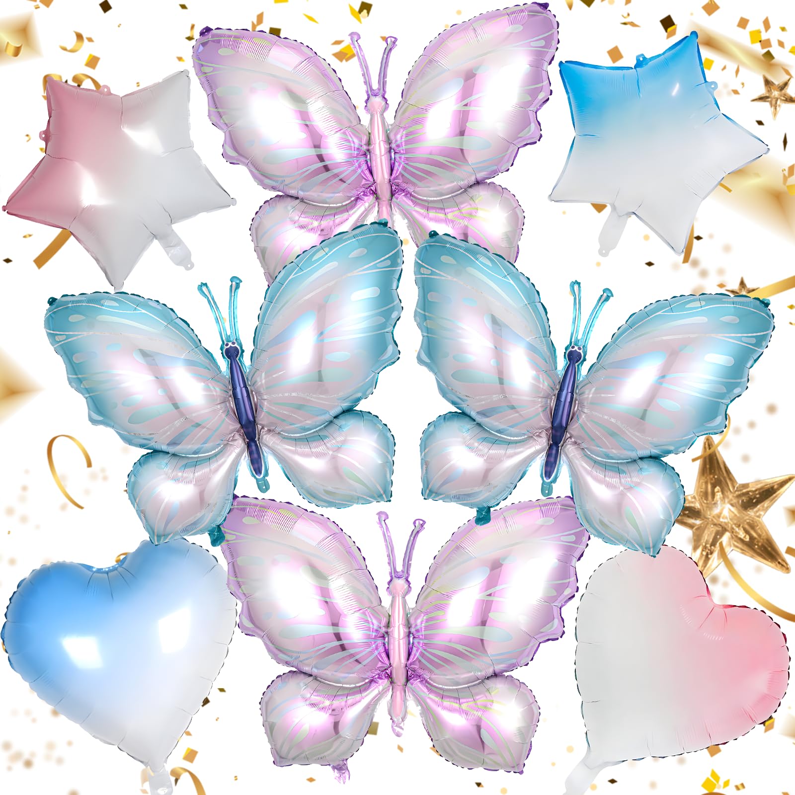 Schmetterling Girlande Zum Aufhängen – 6 Stück, 120 Papierschmetterlinge, 3D-Deko Für Partys