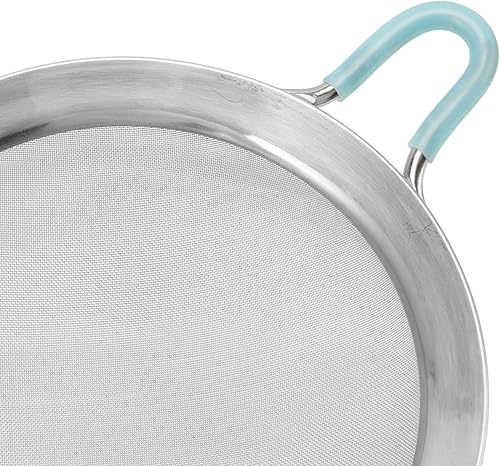 Miniatura 3 de 60 coladores de malla fina, tamiz de acero inoxidable, colador de harina de mano con mango largo, tamiz de harina para cocina (5.5 in)