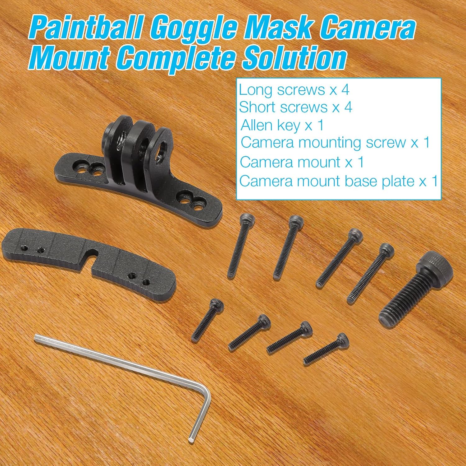 Goggle Camera Mount - Durable Paintball Mask Mount for Dynamic Filming