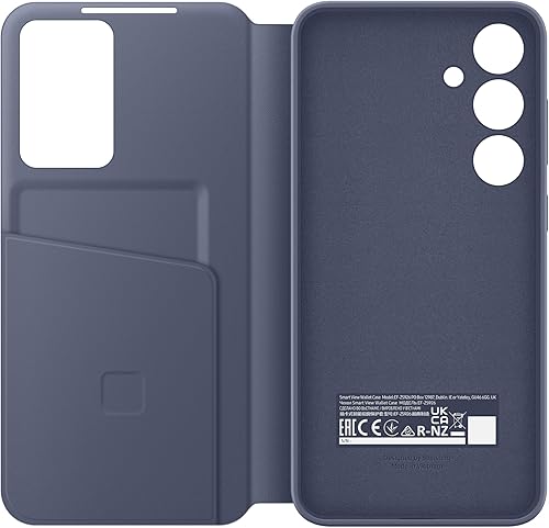 Miniatura 5 de SAMSUNG Funda protectora para teléfono Galaxy S24+ Plus S-View con pantalla pequeña inteligente, control de toque de dedo, diseño delgado, bolsillo