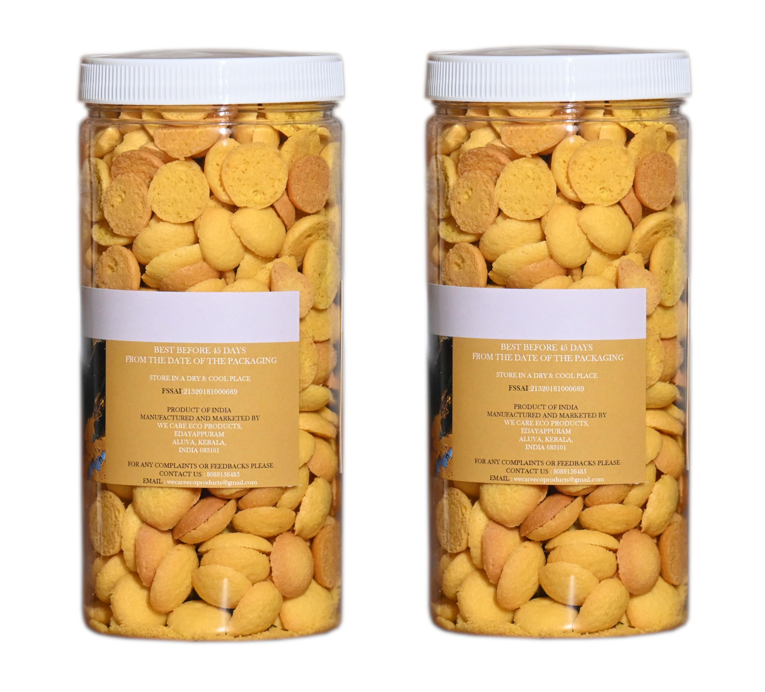 We Care Eco Products | Egg Drop Biscuts Mutta Biscuts Bean Biscuts Coin Biscut Button Biscut Egg Biscut Baby Biscut | Kerala Special | 500gm - Image 2 thumbnail