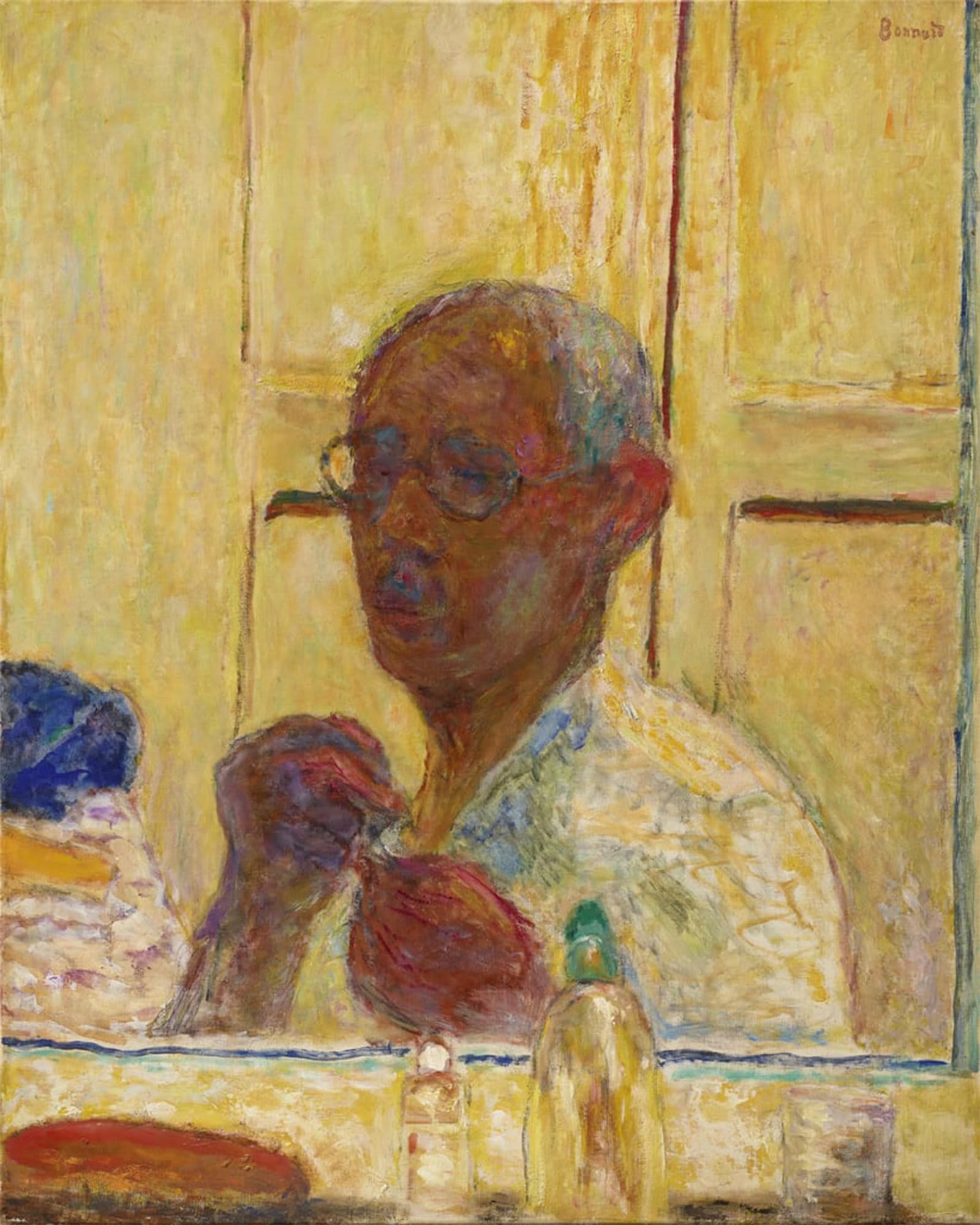POSTERIIk Vintage Art Print Images Pictures Print Self Portrait by Pierre Bonnard Modern Colour Posters for Office Home Decor 60x90cm
