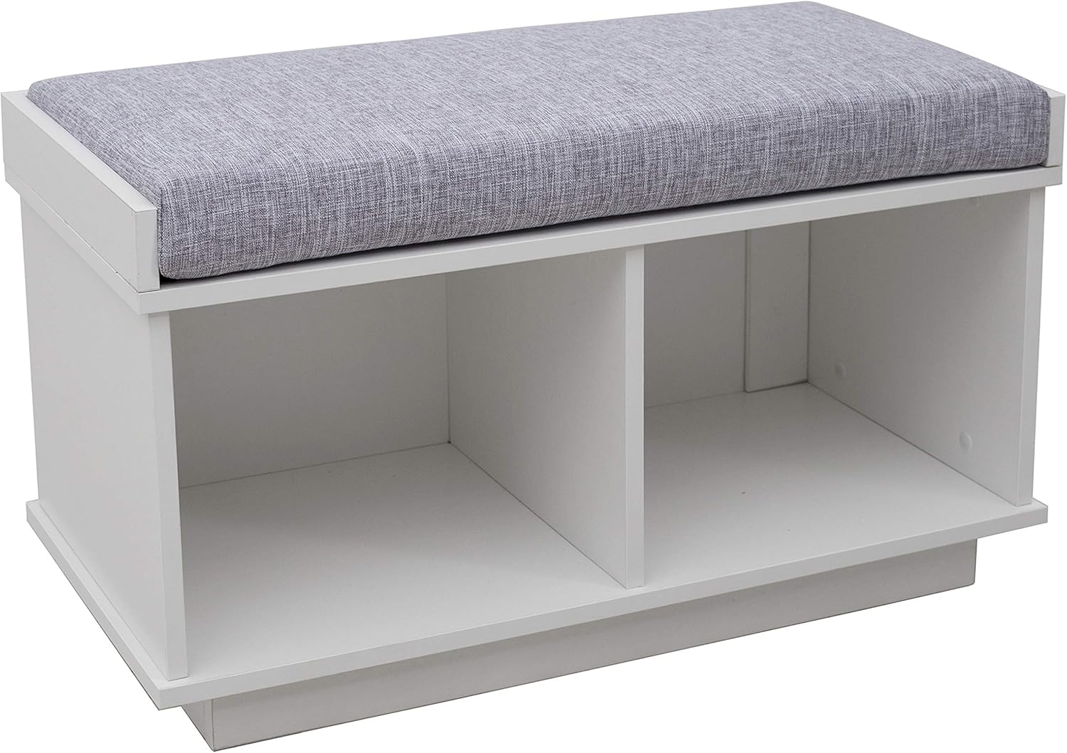 Ravenna Home Reeder Upholstered Entryway Cushioned Storage Bench, 31.5