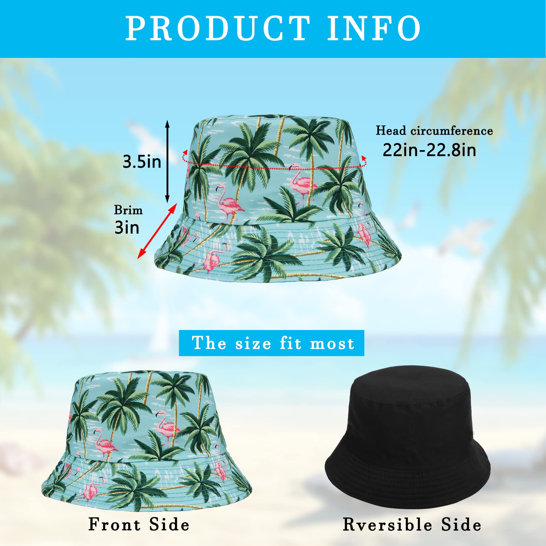 Feng Shui， Sombreros de Pescador para Mujer - Sombreros de Sol de Playa de Verano de algodón Reversible Sombrero de Pescador Plegable para Viajes Playa Senderismo Reino Unido