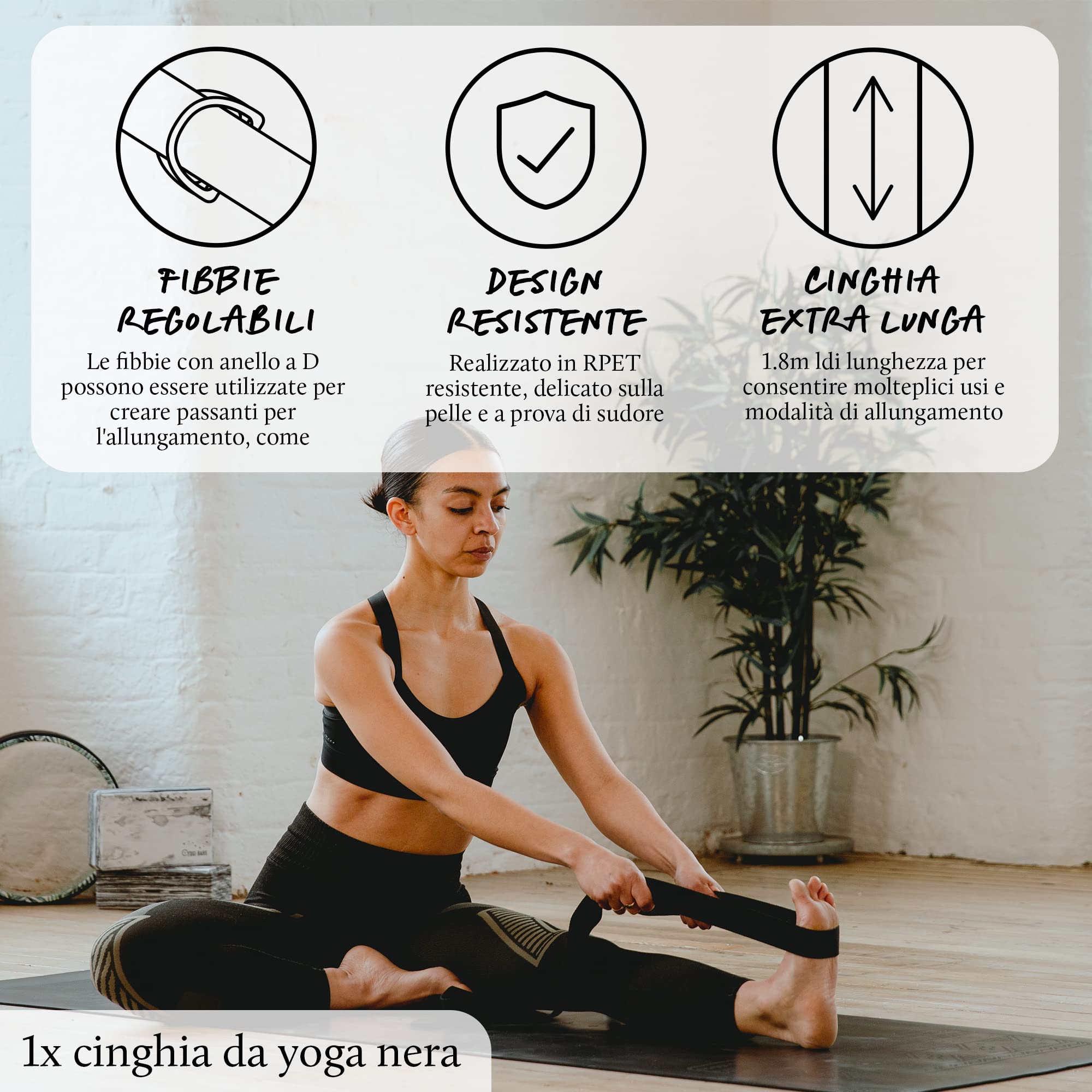 Yogi Bare - Pacchetto Yoga per Principianti - Pacchetto Tappetino Yoga Extreme Grip Paws